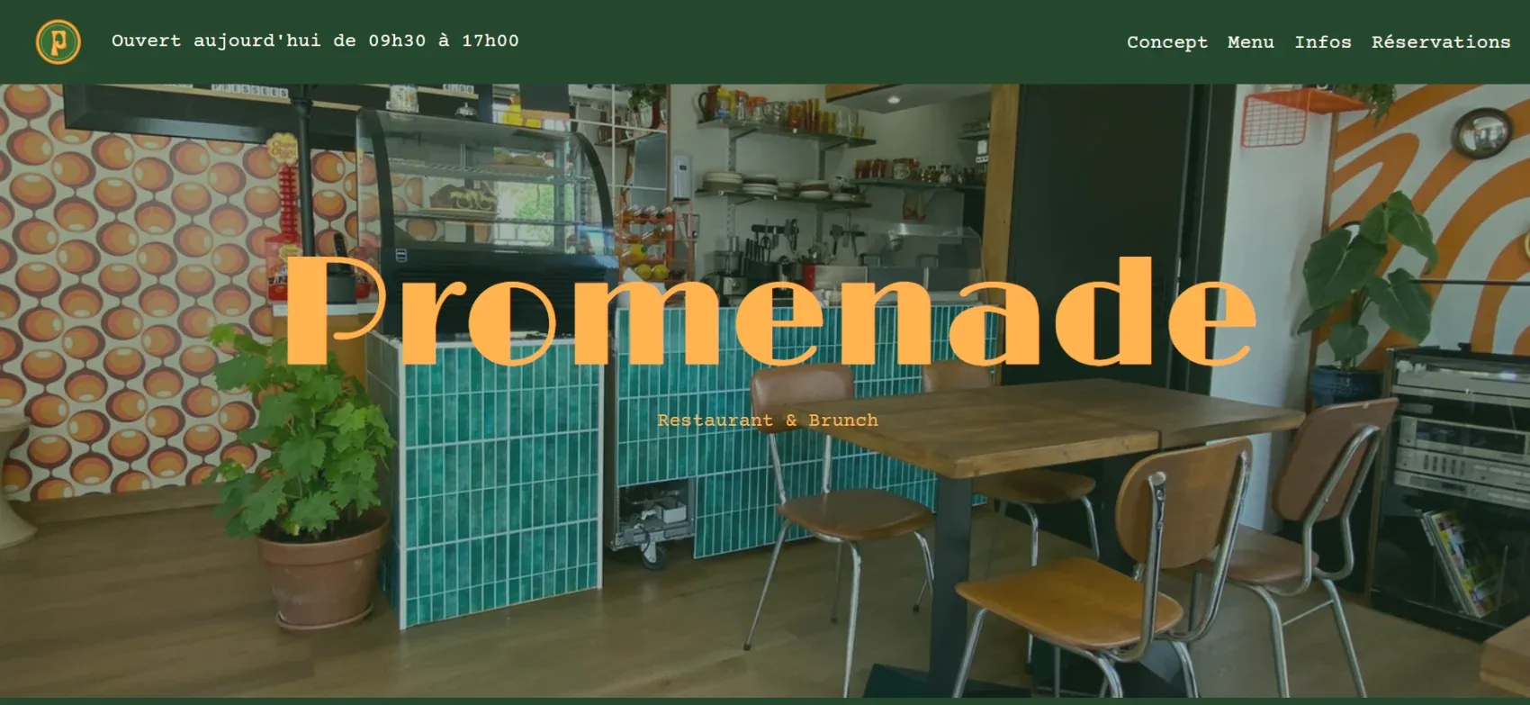 Le site existant de Promenade — page d'accueil desktop avant refonte.